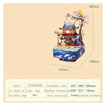 Amazon.com: SUNESA Music Box Chinese Style Music Box DIY